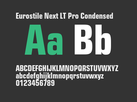 Eurostile Next LT Pro Condensed