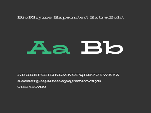 BioRhyme Expanded ExtraBold