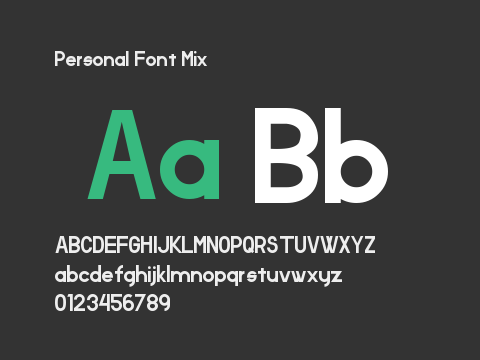 Personal Font Mix