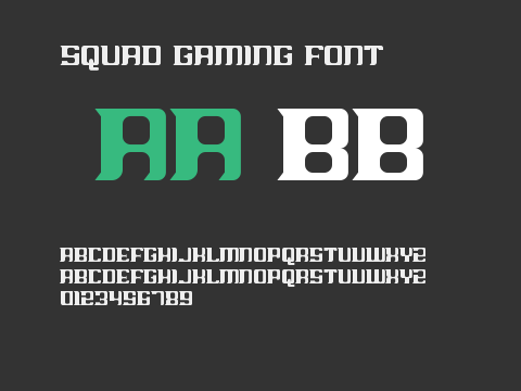 Squad Gaming Font