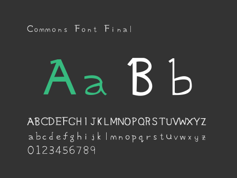 Commons Font Final