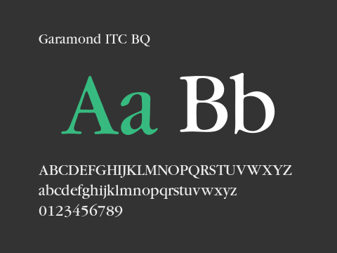 Garamond ITC BQ