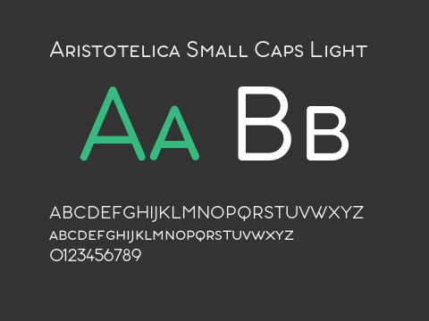 Aristotelica Small Caps Light