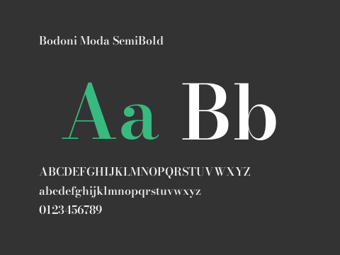 Bodoni Moda SemiBold