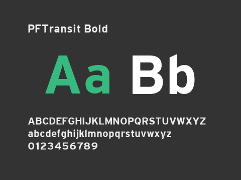 PFTransit Bold