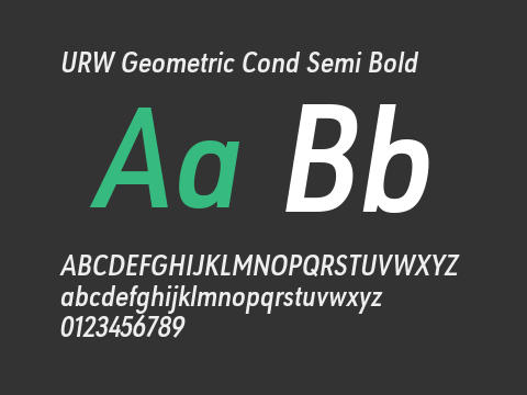 URW Geometric Cond Semi Bold