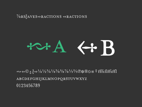 MrsEavesFractions Fractions