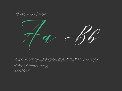 Mahogany Script