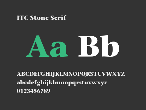 ITC Stone Serif