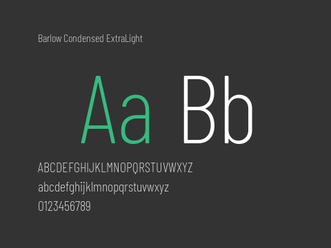 Barlow Condensed ExtraLight