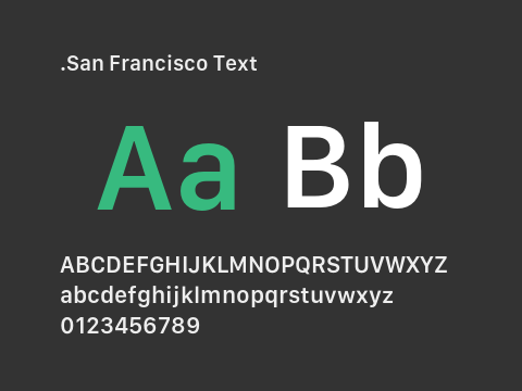 .San Francisco Text