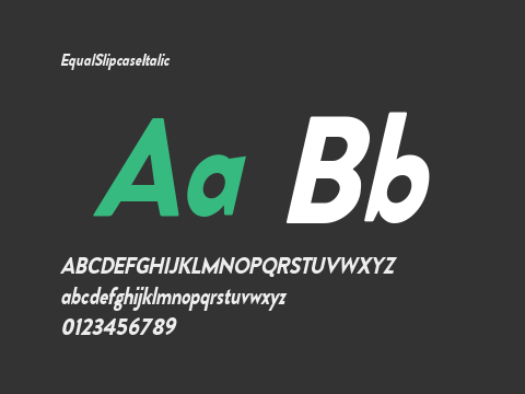 EqualSlipcaseItalic