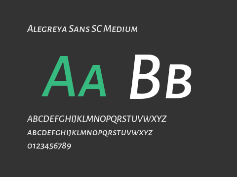 Alegreya Sans SC Medium