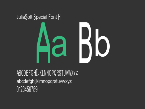 JuliaSoft Special Font H