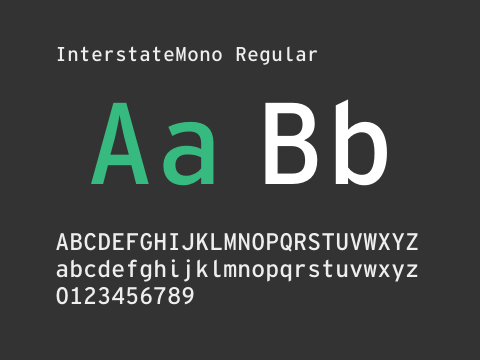 InterstateMono Regular