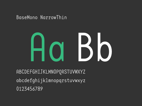 BaseMono NarrowThin