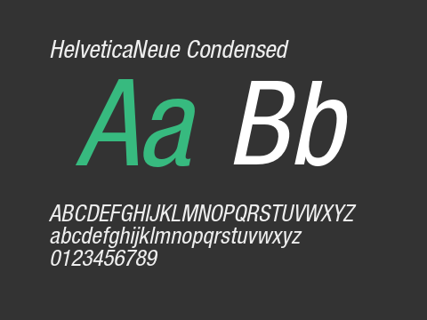 HelveticaNeue Condensed