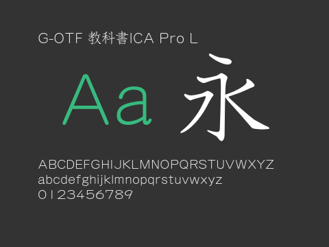 G-OTF 教科書ICA Pro L