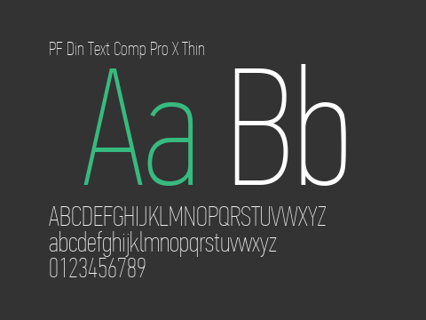 PF Din Text Comp Pro X Thin