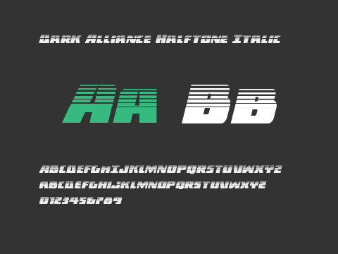 Dark Alliance Halftone Italic