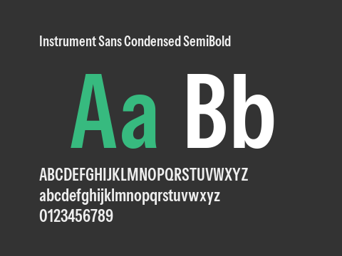 Instrument Sans Condensed SemiBold