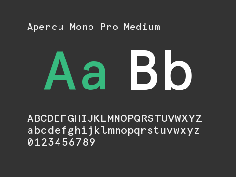 Apercu Mono Pro Medium