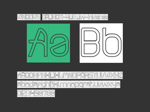 WINDOWS OBJECT-Hollow-Inverse