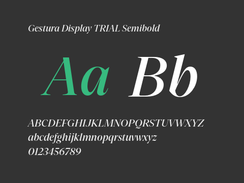 Gestura Display TRIAL Semibold