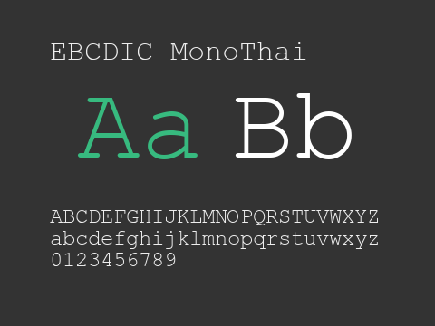 EBCDIC MonoThai