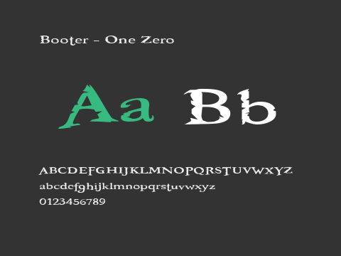 Booter - One Zero