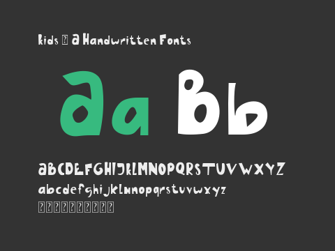 Kids - A Handwritten Fonts