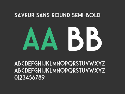 Saveur Sans Round Semi-bold