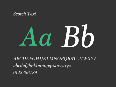 Scotch Text