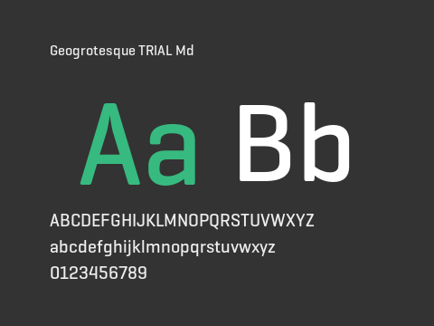 Geogrotesque TRIAL Md