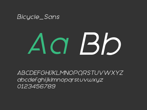 Bicycle_Sans