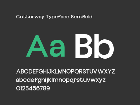 Cottorway Typeface SemiBold