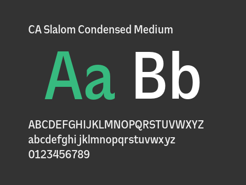 CA Slalom Condensed Medium