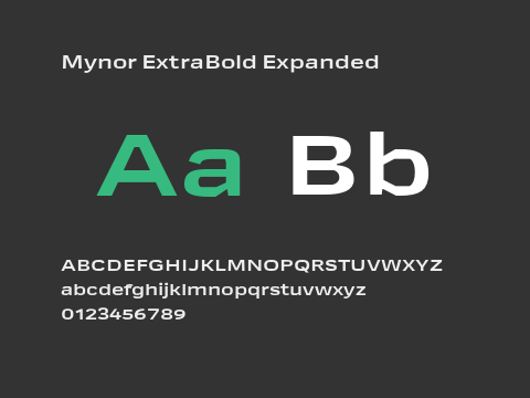 Mynor ExtraBold Expanded