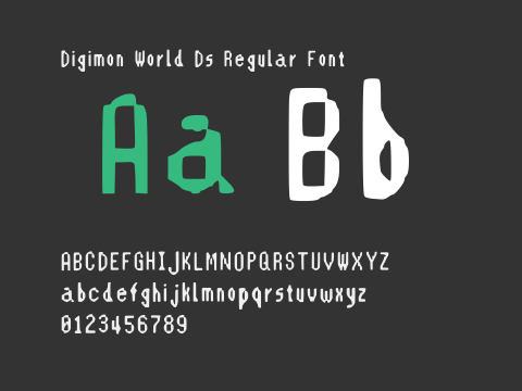 Digimon World Ds Regular Font