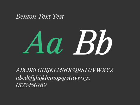 Denton Text Test