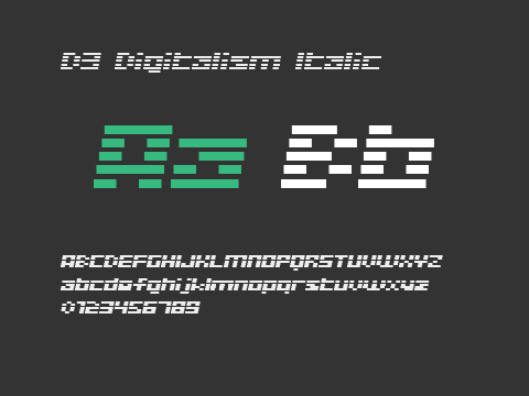 D3 Digitalism Italic