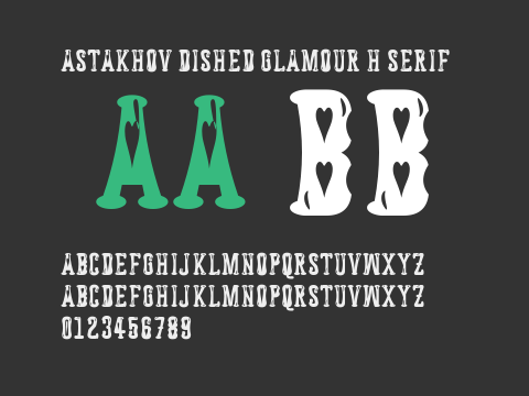 Astakhov Dished Glamour H Serif