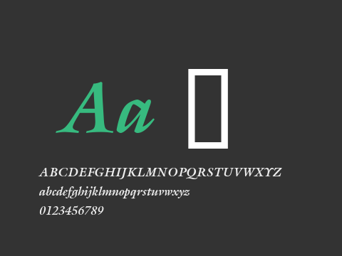 Galliard EF Bold Italic