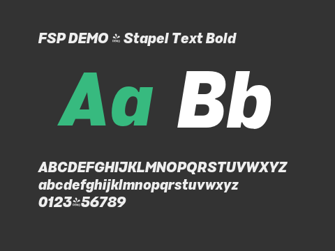 FSP DEMO - Stapel Text Bold