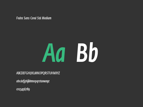 Fedra Sans Cond Std Medium