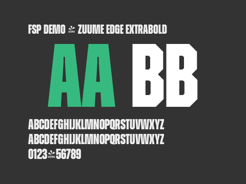 FSP DEMO - Zuume Edge ExtraBold