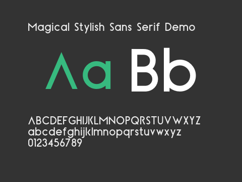 Magical Stylish Sans Serif Demo