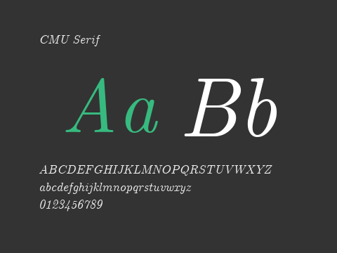 CMU Serif