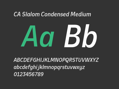 CA Slalom Condensed Medium