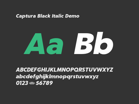 Captura Black Italic Demo